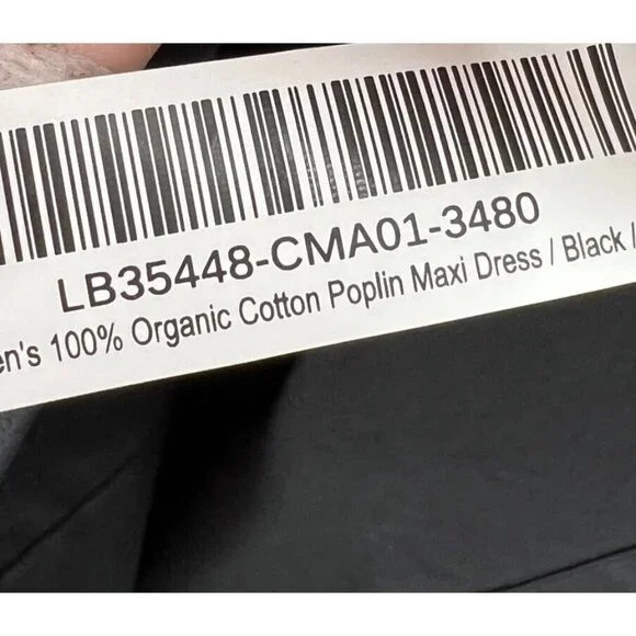 Quince Women's Black Organic Cotton Sleeveless Maxi Dress sz S NWT Pockets - Picture 6 of 7